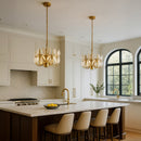 Varaluz - 577C06SB - Six Light Chandelier - Brass Tax - Satin Brass