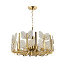 Eight Light Chandelier<br /><span style="color:#4AB0CE;">Entrega: 1-2 semanas en USA</span><br /><span style="color:#4AB0CE;font-size:60%;">PREGUNTE POR ENTREGA EN PANAMA</span><br />Collection: Brass Tax<br />Finish: Satin Brass
