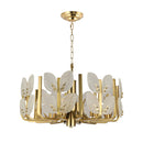 Eight Light Chandelier<br /><span style="color:#4AB0CE;">Entrega: 1-2 semanas en USA</span><br /><span style="color:#4AB0CE;font-size:60%;">PREGUNTE POR ENTREGA EN PANAMA</span><br />Collection: Brass Tax<br />Finish: Satin Brass