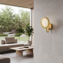 LED Wall Sconce<br /><span style="color:#4AB0CE;">Entrega: 2-3 semanas en USA</span><br /><span style="color:#4AB0CE;font-size:60%;">PREGUNTE POR ENTREGA EN PANAMA</span><br />Collection: Sherlock<br />Finish: Satin Brass
