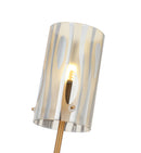 One Light Wall Sconce<br /><span style="color:#4AB0CE;">Entrega: 2-3 semanas en USA</span><br /><span style="color:#4AB0CE;font-size:60%;">PREGUNTE POR ENTREGA EN PANAMA</span><br />Collection: Chroman Empire<br />Finish: Satin Gold