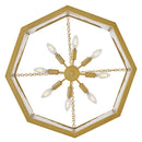 LED Chandelier<br /><span style="color:#4AB0CE;">Entrega: 7-8 semanas en USA</span><br /><span style="color:#4AB0CE;font-size:60%;">PREGUNTE POR ENTREGA EN PANAMA</span><br />Collection: Veleta<br />Finish: Lacquered Brass