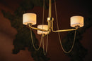 LED Chandelier<br /><span style="color:#4AB0CE;">Entrega: 4-10 dias en USA</span><br /><span style="color:#4AB0CE;font-size:60%;">PREGUNTE POR ENTREGA EN PANAMA</span><br />Collection: Bunda<br />Finish: Vintage Brass