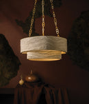 Nine Light Chandelier<br /><span style="color:#4AB0CE;">Entrega: 11-12 semanas en USA</span><br /><span style="color:#4AB0CE;font-size:60%;">PREGUNTE POR ENTREGA EN PANAMA</span><br />Collection: Kiso<br />Finish: Vintage Gold Leaf