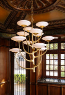 LED Chandelier<br /><span style="color:#4AB0CE;">Entrega: 4-10 dias en USA</span><br /><span style="color:#4AB0CE;font-size:60%;">PREGUNTE POR ENTREGA EN PANAMA</span><br />Collection: Pluro<br />Finish: Vintage Gold Leaf
