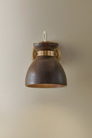 One Light Wall Sconce<br /><span style="color:#4AB0CE;">Entrega: 4-10 dias en USA</span><br /><span style="color:#4AB0CE;font-size:60%;">PREGUNTE POR ENTREGA EN PANAMA</span><br />Collection: Allston<br />Finish: Patina Brass