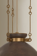 One Light Pendant<br /><span style="color:#4AB0CE;">Entrega: 4-10 dias en USA</span><br /><span style="color:#4AB0CE;font-size:60%;">PREGUNTE POR ENTREGA EN PANAMA</span><br />Collection: Allston<br />Finish: Patina Brass