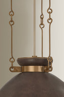 One Light Pendant<br /><span style="color:#4AB0CE;">Entrega: 4-10 dias en USA</span><br /><span style="color:#4AB0CE;font-size:60%;">PREGUNTE POR ENTREGA EN PANAMA</span><br />Collection: Allston<br />Finish: Patina Brass
