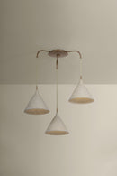 Troy Lighting - F2230-PBR/LWP - Three Light Chandelier - Benson - Patina Brass