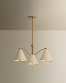 Three Light Chandelier<br /><span style="color:#4AB0CE;">Entrega: 4-10 dias en USA</span><br /><span style="color:#4AB0CE;font-size:60%;">PREGUNTE POR ENTREGA EN PANAMA</span><br />Collection: Clive<br />Finish: Patina Brass