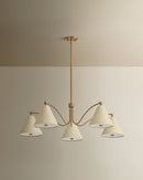 Five Light Chandelier<br /><span style="color:#4AB0CE;">Entrega: 4-10 dias en USA</span><br /><span style="color:#4AB0CE;font-size:60%;">PREGUNTE POR ENTREGA EN PANAMA</span><br />Collection: Clive<br />Finish: Patina Brass