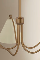 Five Light Chandelier<br /><span style="color:#4AB0CE;">Entrega: 4-10 dias en USA</span><br /><span style="color:#4AB0CE;font-size:60%;">PREGUNTE POR ENTREGA EN PANAMA</span><br />Collection: Clive<br />Finish: Patina Brass