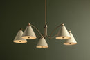 Five Light Chandelier<br /><span style="color:#4AB0CE;">Entrega: 4-10 dias en USA</span><br /><span style="color:#4AB0CE;font-size:60%;">PREGUNTE POR ENTREGA EN PANAMA</span><br />Collection: Clive<br />Finish: Patina Brass