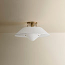 One Light Semi Flush Mount<br /><span style="color:#4AB0CE;">Entrega: 4-10 dias en USA</span><br /><span style="color:#4AB0CE;font-size:60%;">PREGUNTE POR ENTREGA EN PANAMA</span><br />Collection: Otto<br />Finish: Patina Brass