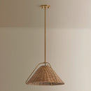 One Light Pendant<br /><span style="color:#4AB0CE;">Entrega: 4-10 dias en USA</span><br /><span style="color:#4AB0CE;font-size:60%;">PREGUNTE POR ENTREGA EN PANAMA</span><br />Collection: Richard<br />Finish: Patina Brass