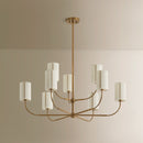 Nine Light Chandelier<br /><span style="color:#4AB0CE;">Entrega: 4-10 dias en USA</span><br /><span style="color:#4AB0CE;font-size:60%;">PREGUNTE POR ENTREGA EN PANAMA</span><br />Collection: Teddy<br />Finish: Patina Brass