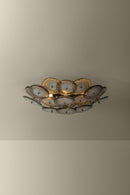 Troy Lighting - C5220-PBR - Four Light Flush Mount - Wassama - Patina Brass