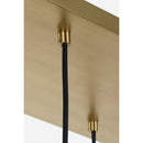 Eight Light Linear Chandelier<br /><span style="color:#4AB0CE;">Entrega: 5-6 semanas en USA</span><br /><span style="color:#4AB0CE;font-size:60%;">PREGUNTE POR ENTREGA EN PANAMA</span><br />Collection: Sorelle<br />Finish: Estate Brass