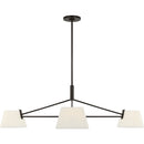Three Light Chandelier<br /><span style="color:#4AB0CE;">Entrega: 6-7 semanas en USA</span><br /><span style="color:#4AB0CE;font-size:60%;">PREGUNTE POR ENTREGA EN PANAMA</span><br />Collection: Hale<br />Finish: Aged Iron