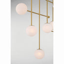 Nine Light Linear Chandelier<br /><span style="color:#4AB0CE;">Entrega: 4-10 dias en USA</span><br /><span style="color:#4AB0CE;font-size:60%;">PREGUNTE POR ENTREGA EN PANAMA</span><br />Collection: Ursolus<br />Finish: Legacy Brass