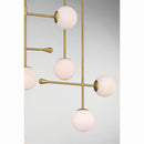 Nine Light Linear Chandelier<br /><span style="color:#4AB0CE;">Entrega: 4-10 dias en USA</span><br /><span style="color:#4AB0CE;font-size:60%;">PREGUNTE POR ENTREGA EN PANAMA</span><br />Collection: Ursolus<br />Finish: Legacy Brass