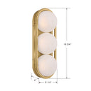 LED Wall Sconce<br /><span style="color:#4AB0CE;">Entrega: 4-10 dias en USA</span><br /><span style="color:#4AB0CE;font-size:60%;">PREGUNTE POR ENTREGA EN PANAMA</span><br />Collection: Vanderlane<br />Finish: Legacy Brass