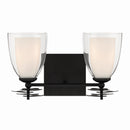 Two Light Vanity<br /><span style="color:#4AB0CE;">Entrega: 4-10 dias en USA</span><br /><span style="color:#4AB0CE;font-size:60%;">PREGUNTE POR ENTREGA EN PANAMA</span><br />Collection: Elowen<br />Finish: Dark Matte Black