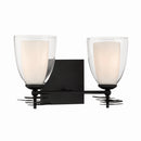 Two Light Vanity<br /><span style="color:#4AB0CE;">Entrega: 4-10 dias en USA</span><br /><span style="color:#4AB0CE;font-size:60%;">PREGUNTE POR ENTREGA EN PANAMA</span><br />Collection: Elowen<br />Finish: Dark Matte Black