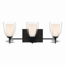 Three Light Vanity<br /><span style="color:#4AB0CE;">Entrega: 4-10 dias en USA</span><br /><span style="color:#4AB0CE;font-size:60%;">PREGUNTE POR ENTREGA EN PANAMA</span><br />Collection: Elowen<br />Finish: Dark Matte Black