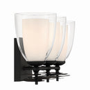 Three Light Vanity<br /><span style="color:#4AB0CE;">Entrega: 4-10 dias en USA</span><br /><span style="color:#4AB0CE;font-size:60%;">PREGUNTE POR ENTREGA EN PANAMA</span><br />Collection: Elowen<br />Finish: Dark Matte Black