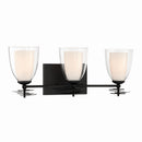 Three Light Vanity<br /><span style="color:#4AB0CE;">Entrega: 4-10 dias en USA</span><br /><span style="color:#4AB0CE;font-size:60%;">PREGUNTE POR ENTREGA EN PANAMA</span><br />Collection: Elowen<br />Finish: Dark Matte Black