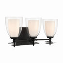 Three Light Vanity<br /><span style="color:#4AB0CE;">Entrega: 4-10 dias en USA</span><br /><span style="color:#4AB0CE;font-size:60%;">PREGUNTE POR ENTREGA EN PANAMA</span><br />Collection: Elowen<br />Finish: Dark Matte Black