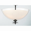 Three Light Semi-Flush Mount<br /><span style="color:#4AB0CE;">Entrega: 4-10 dias en USA</span><br /><span style="color:#4AB0CE;font-size:60%;">PREGUNTE POR ENTREGA EN PANAMA</span><br />Collection: Elowen<br />Finish: Dark Matte Black