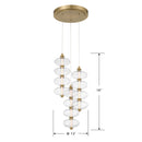 LED Pendant<br /><span style="color:#4AB0CE;">Entrega: 4-10 dias en USA</span><br /><span style="color:#4AB0CE;font-size:60%;">PREGUNTE POR ENTREGA EN PANAMA</span><br />Collection: Bollavino<br />Finish: Legacy Brass