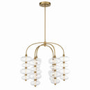 LED Chandelier<br /><span style="color:#4AB0CE;">Entrega: 4-10 dias en USA</span><br /><span style="color:#4AB0CE;font-size:60%;">PREGUNTE POR ENTREGA EN PANAMA</span><br />Collection: Bollavino<br />Finish: Legacy Brass
