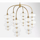 LED Chandelier<br /><span style="color:#4AB0CE;">Entrega: 4-10 dias en USA</span><br /><span style="color:#4AB0CE;font-size:60%;">PREGUNTE POR ENTREGA EN PANAMA</span><br />Collection: Bollavino<br />Finish: Legacy Brass