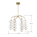 LED Chandelier<br /><span style="color:#4AB0CE;">Entrega: 4-10 dias en USA</span><br /><span style="color:#4AB0CE;font-size:60%;">PREGUNTE POR ENTREGA EN PANAMA</span><br />Collection: Bollavino<br />Finish: Legacy Brass