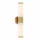 Two Light Wall Sconce<br /><span style="color:#4AB0CE;">Entrega: 4-10 dias en USA</span><br /><span style="color:#4AB0CE;font-size:60%;">PREGUNTE POR ENTREGA EN PANAMA</span><br />Collection: Voltelle<br />Finish: Brushed Gold
