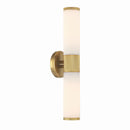 Two Light Wall Sconce<br /><span style="color:#4AB0CE;">Entrega: 4-10 dias en USA</span><br /><span style="color:#4AB0CE;font-size:60%;">PREGUNTE POR ENTREGA EN PANAMA</span><br />Collection: Voltelle<br />Finish: Brushed Gold