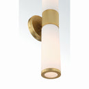 Two Light Wall Sconce<br /><span style="color:#4AB0CE;">Entrega: 4-10 dias en USA</span><br /><span style="color:#4AB0CE;font-size:60%;">PREGUNTE POR ENTREGA EN PANAMA</span><br />Collection: Voltelle<br />Finish: Brushed Gold