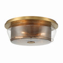 Four Light Flush Mount<br /><span style="color:#4AB0CE;">Entrega: 4-10 dias en USA</span><br /><span style="color:#4AB0CE;font-size:60%;">PREGUNTE POR ENTREGA EN PANAMA</span><br />Collection: Kiruna<br />Finish: Legacy Brass