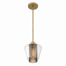 One Light Mini Pendant<br /><span style="color:#4AB0CE;">Entrega: 4-10 dias en USA</span><br /><span style="color:#4AB0CE;font-size:60%;">PREGUNTE POR ENTREGA EN PANAMA</span><br />Collection: Kiruna<br />Finish: Legacy Brass