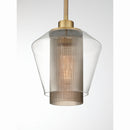 One Light Mini Pendant<br /><span style="color:#4AB0CE;">Entrega: 4-10 dias en USA</span><br /><span style="color:#4AB0CE;font-size:60%;">PREGUNTE POR ENTREGA EN PANAMA</span><br />Collection: Kiruna<br />Finish: Legacy Brass