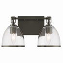 Two Light Vanity<br /><span style="color:#4AB0CE;">Entrega: 4-10 dias en USA</span><br /><span style="color:#4AB0CE;font-size:60%;">PREGUNTE POR ENTREGA EN PANAMA</span><br />Collection: Wynnfrost<br />Finish: Rustic Gun Metal
