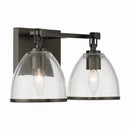 Two Light Vanity<br /><span style="color:#4AB0CE;">Entrega: 4-10 dias en USA</span><br /><span style="color:#4AB0CE;font-size:60%;">PREGUNTE POR ENTREGA EN PANAMA</span><br />Collection: Wynnfrost<br />Finish: Rustic Gun Metal