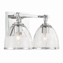 Two Light Vanity<br /><span style="color:#4AB0CE;">Entrega: 4-10 dias en USA</span><br /><span style="color:#4AB0CE;font-size:60%;">PREGUNTE POR ENTREGA EN PANAMA</span><br />Collection: Wynnfrost<br />Finish: Chrome