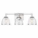 Three Light Vanity<br /><span style="color:#4AB0CE;">Entrega: 4-10 dias en USA</span><br /><span style="color:#4AB0CE;font-size:60%;">PREGUNTE POR ENTREGA EN PANAMA</span><br />Collection: Wynnfrost<br />Finish: Chrome