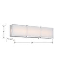 LED Bath Bar<br /><span style="color:#4AB0CE;">Entrega: 4-10 dias en USA</span><br /><span style="color:#4AB0CE;font-size:60%;">PREGUNTE POR ENTREGA EN PANAMA</span><br />Collection: Merick<br />Finish: Chrome