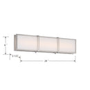 LED Bath Bar<br /><span style="color:#4AB0CE;">Entrega: 4-10 dias en USA</span><br /><span style="color:#4AB0CE;font-size:60%;">PREGUNTE POR ENTREGA EN PANAMA</span><br />Collection: Merick<br />Finish: Brushed Nickel