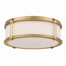 LED Flush Mount<br /><span style="color:#4AB0CE;">Entrega: 4-10 dias en USA</span><br /><span style="color:#4AB0CE;font-size:60%;">PREGUNTE POR ENTREGA EN PANAMA</span><br />Collection: Merick<br />Finish: Legacy Brass